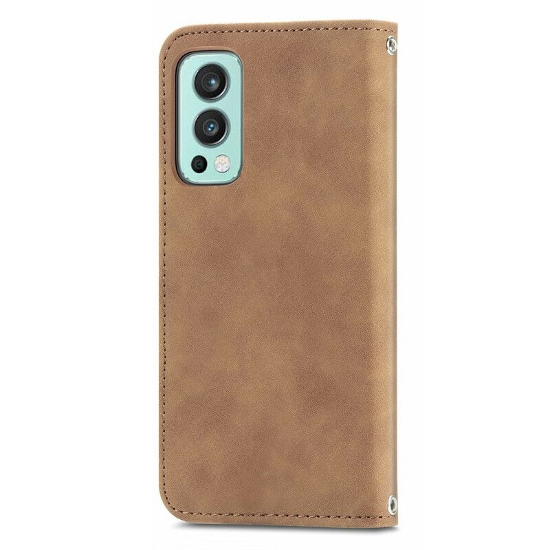 Folio-hoesje Oneplus Nord 2 5g Skin-touch Ontwerp Bescherming Hoesje