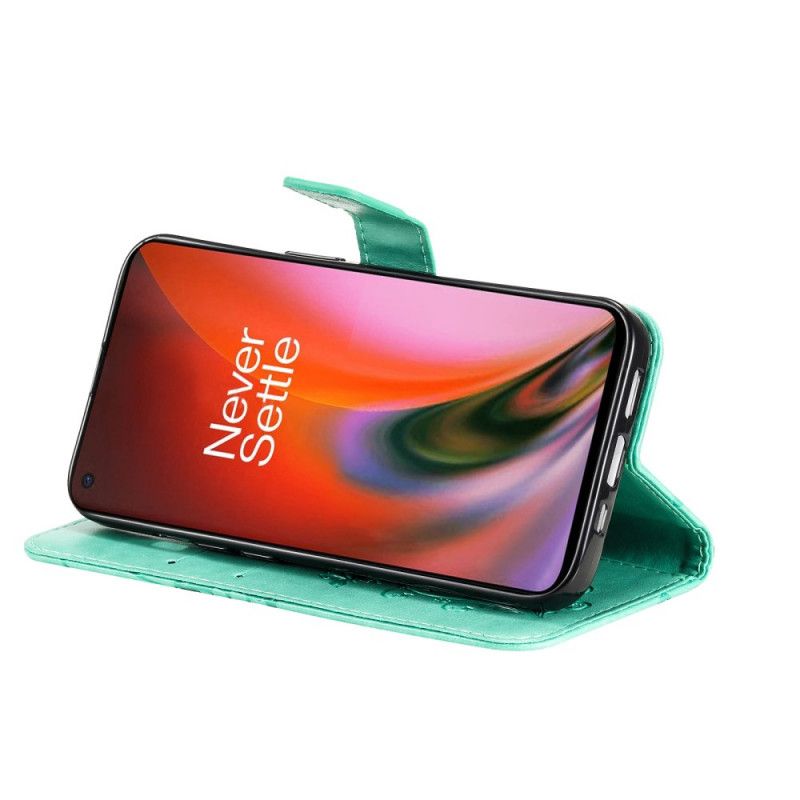 Folio-hoesje Oneplus Nord 2 5g Telefoonhoesje Gigantische Stringvlinders