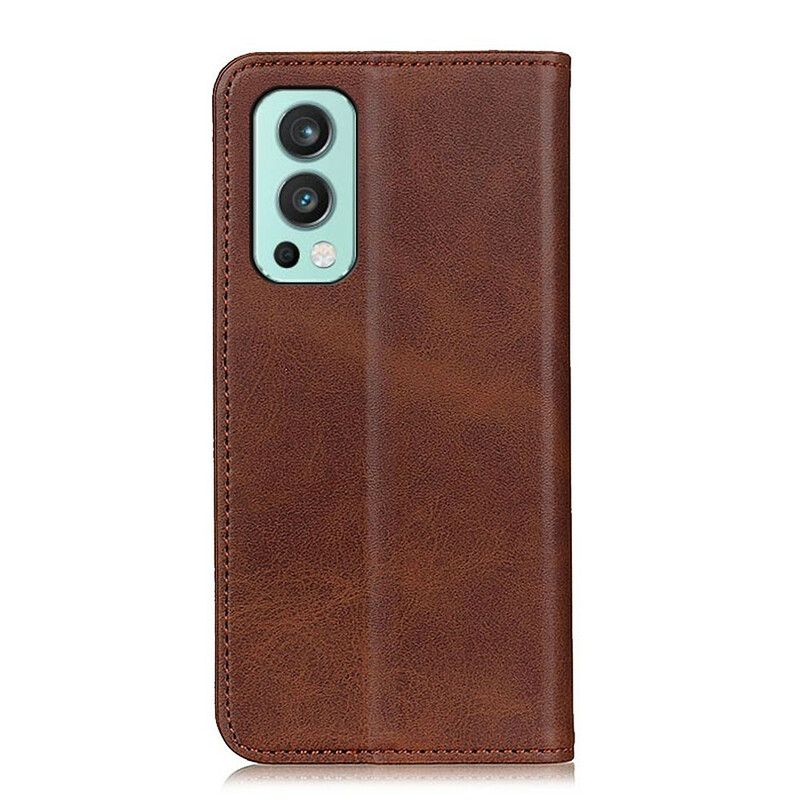 Folio-hoesje Oneplus Nord 2 5g Telefoonhoesje Mat Splitleer