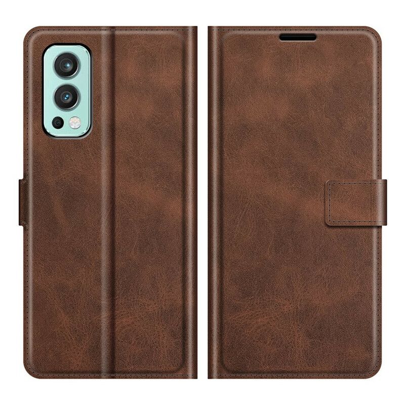 Folio-hoesje Oneplus Nord 2 5g Telefoonhoesje Slank Extreem Leereffect