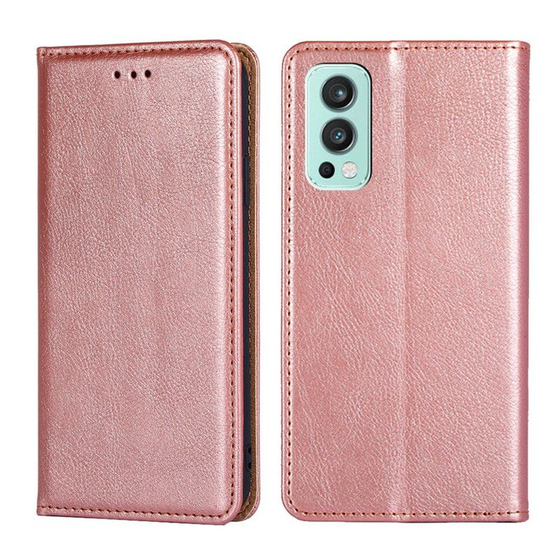 Folio-hoesje Oneplus Nord 2 5g Telefoonhoesje Vintage Lederen Stijl