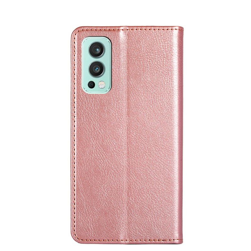 Folio-hoesje Oneplus Nord 2 5g Telefoonhoesje Vintage Lederen Stijl