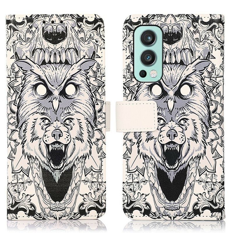 Folio-hoesje Oneplus Nord 2 5g Woeste Dieren