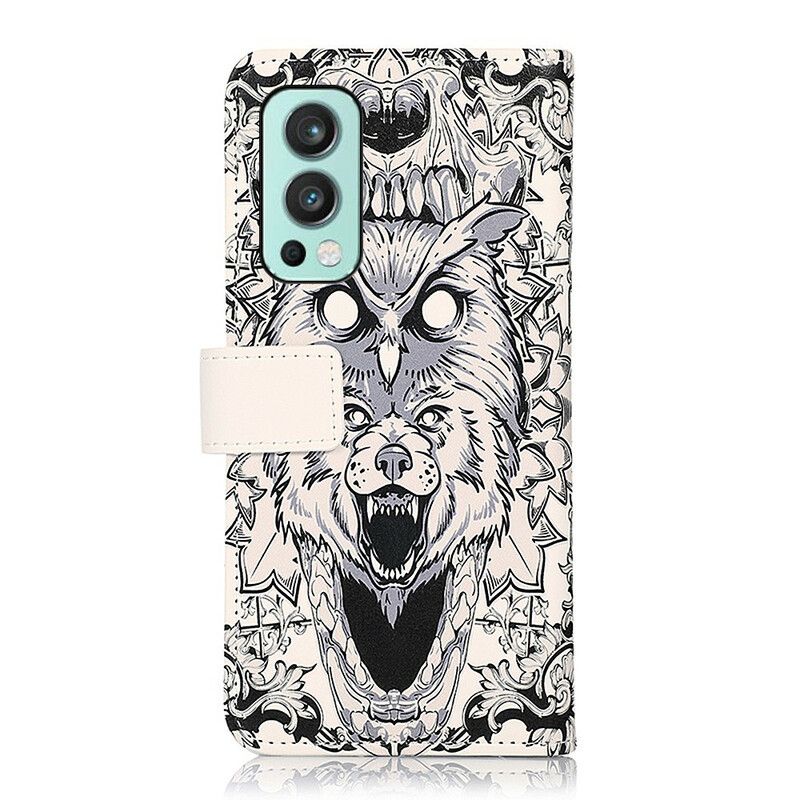 Folio-hoesje Oneplus Nord 2 5g Woeste Dieren