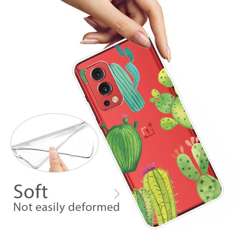 Hoesje Oneplus Nord 2 5g Aquarel Cactus