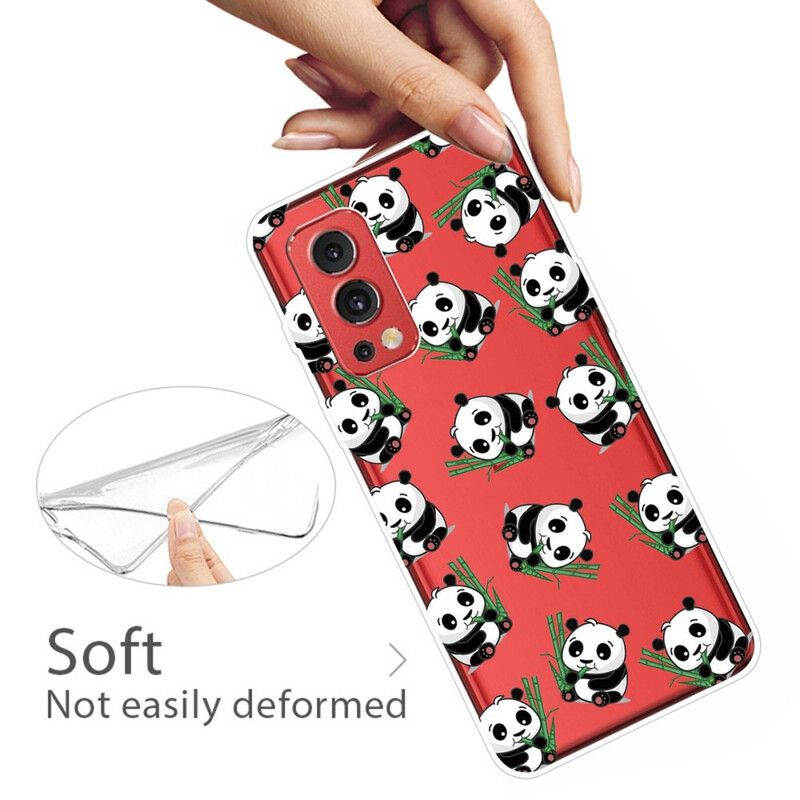 Hoesje Oneplus Nord 2 5g Kleine Panda's Bescherming Hoesje