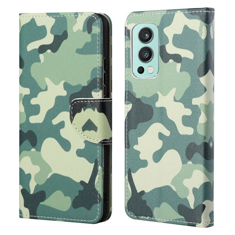 Leren Hoesje Oneplus Nord 2 5g Camouflage