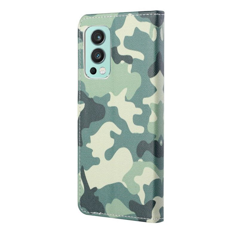 Leren Hoesje Oneplus Nord 2 5g Camouflage