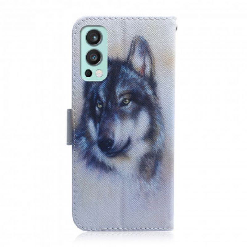 Leren Hoesje Oneplus Nord 2 5g Hondenlook