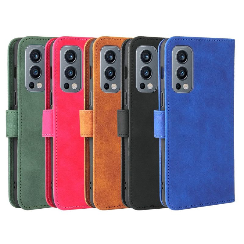 Leren Hoesje Oneplus Nord 2 5g Huid-aanraking Bescherming Hoesje