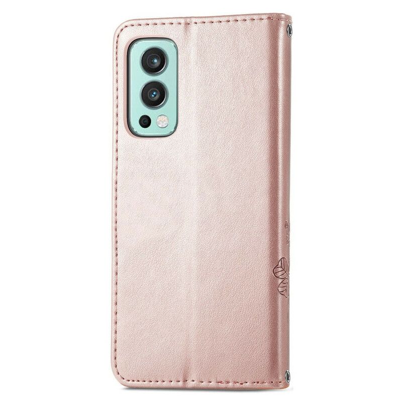 Leren Hoesje Oneplus Nord 2 5g Klavertje Vier