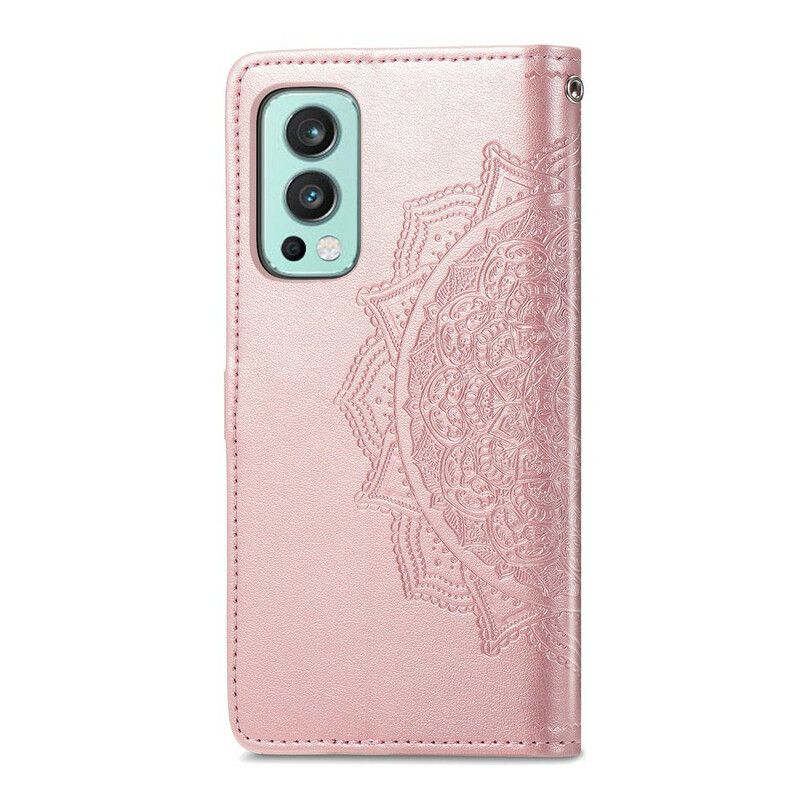 Leren Hoesje Oneplus Nord 2 5g Mandala Middeleeuwen Bescherming Hoesje