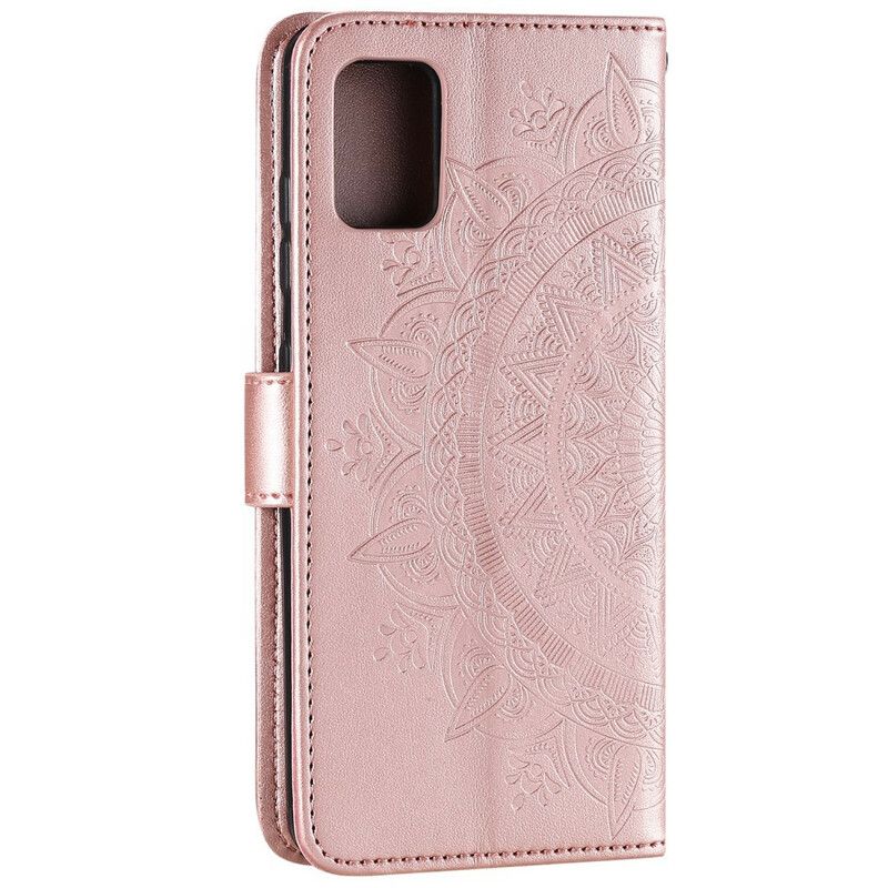 Leren Hoesje Oneplus Nord 2 5g Mandala Zon Bescherming Hoesje