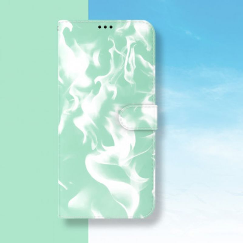 Leren Hoesje Voor Oneplus Nord 2 5g Abstract Patroon