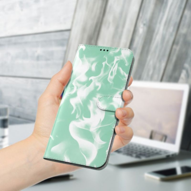 Leren Hoesje Voor Oneplus Nord 2 5g Abstract Patroon