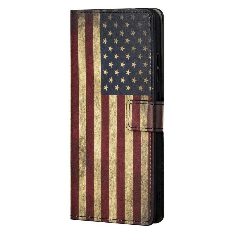 Leren Hoesje Voor Oneplus Nord 2 5g Amerikaanse Vlag