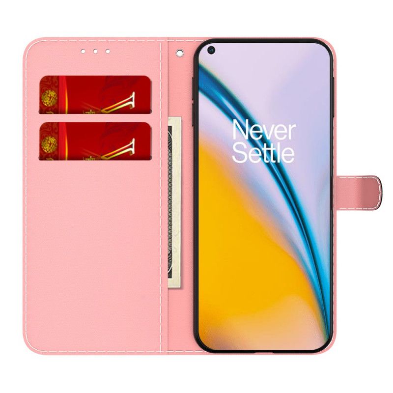 Leren Hoesje Voor Oneplus Nord 2 5g Aquarel