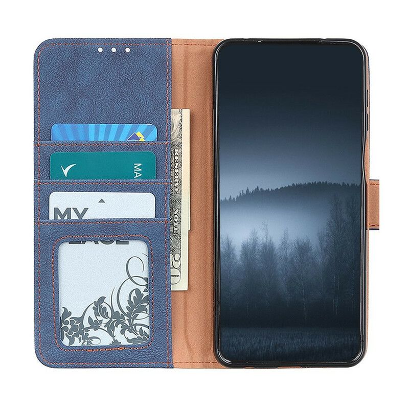 Leren Hoesje Voor Oneplus Nord 2 5g Kunstleer Split Retro Khazneh