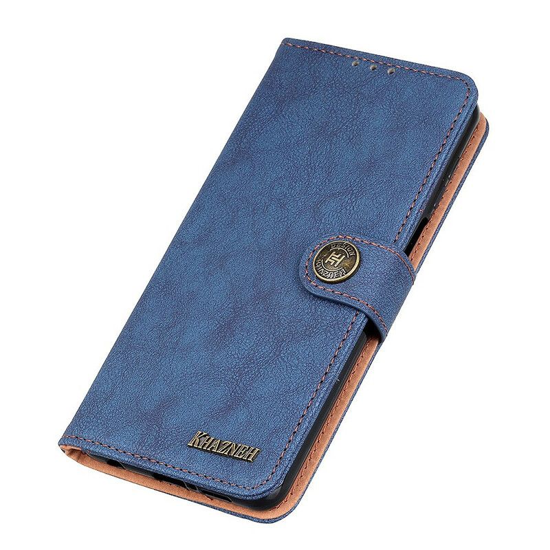 Leren Hoesje Voor Oneplus Nord 2 5g Kunstleer Split Retro Khazneh