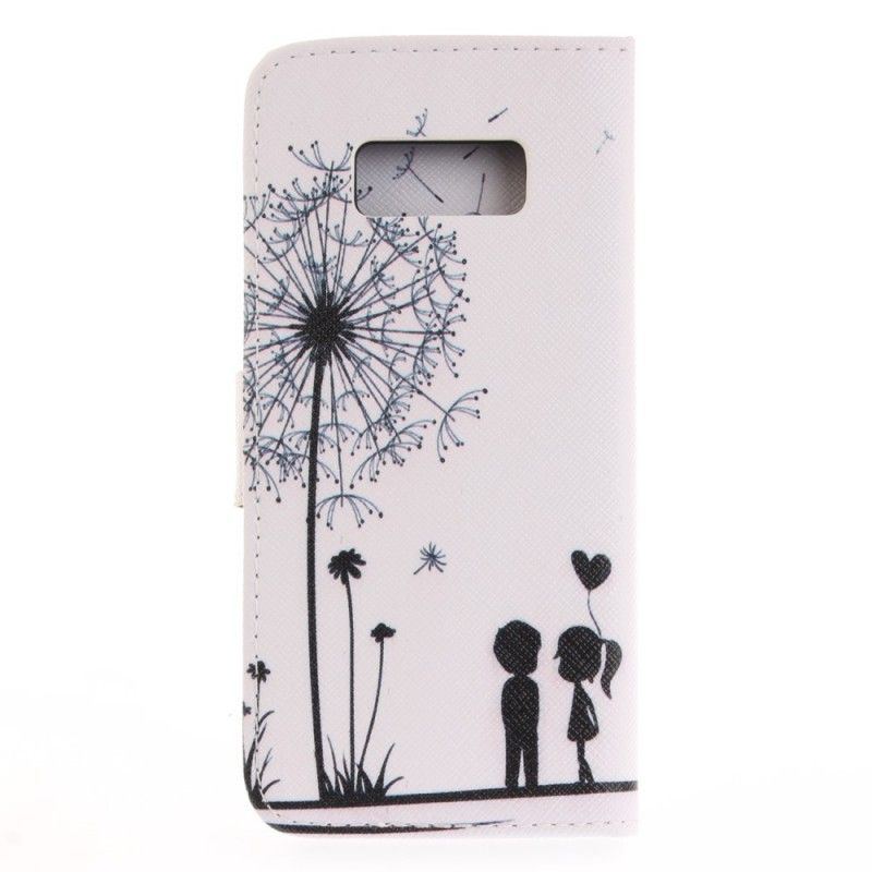 Bescherming Hoesje Samsung Galaxy S8 Telefoonhoesje Liefde Paardenbloem