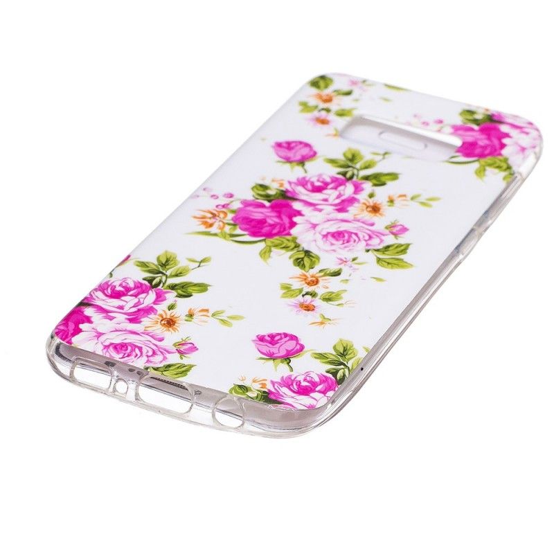 Case Hoesje Samsung Galaxy S8 Telefoonhoesje Fluorescerende Vrijheidsbloemen