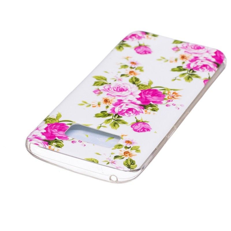 Case Hoesje Samsung Galaxy S8 Telefoonhoesje Fluorescerende Vrijheidsbloemen