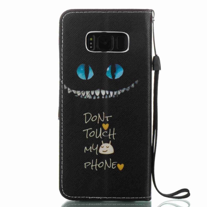 Cover Folio-hoesje Samsung Galaxy S8 Telefoonhoesje Kwaadaardige Kat