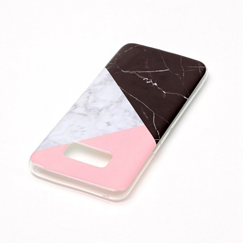 Cover Hoesje Samsung Galaxy S8 Telefoonhoesje Geometrisch Marmereffect