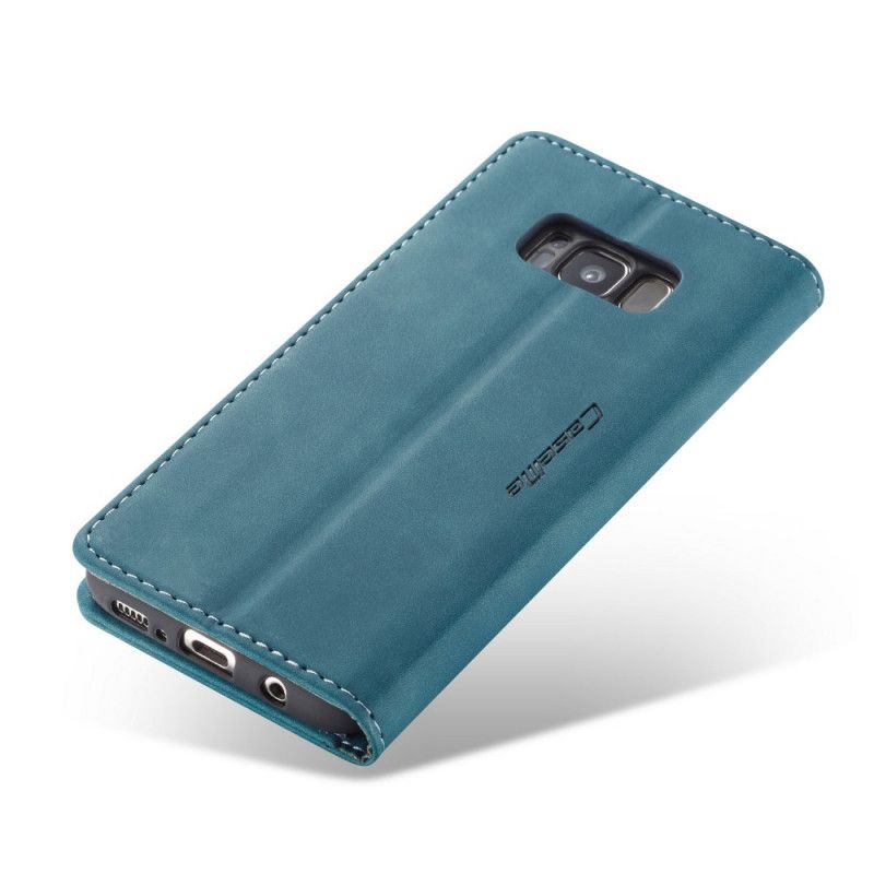 Folio-hoesje voor Samsung Galaxy S8 Bruin Zwart Tas Van Imitatieleer