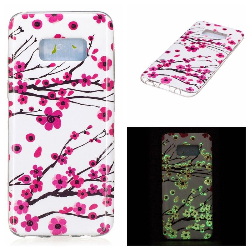 Hoesje Samsung Galaxy S8 Fluorescerende Bloemen