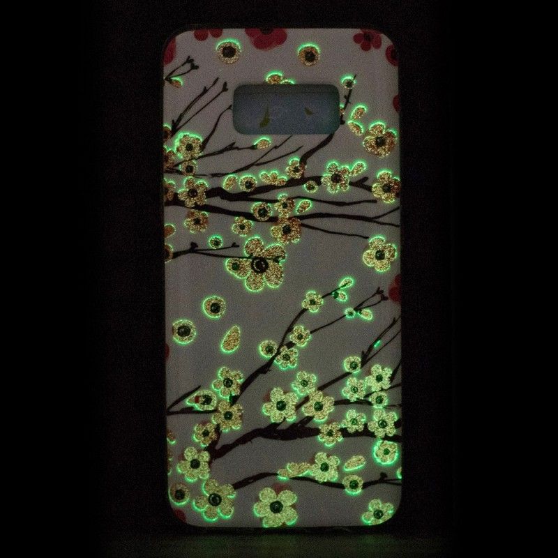 Hoesje Samsung Galaxy S8 Fluorescerende Bloemen