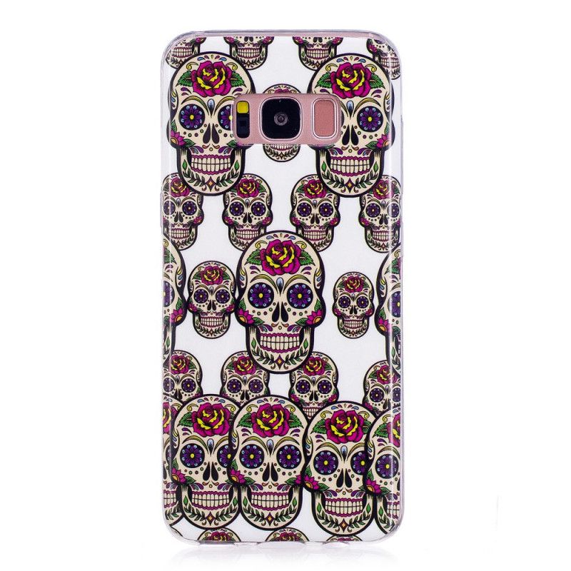 Hoesje Samsung Galaxy S8 Fluorescerende Schedels