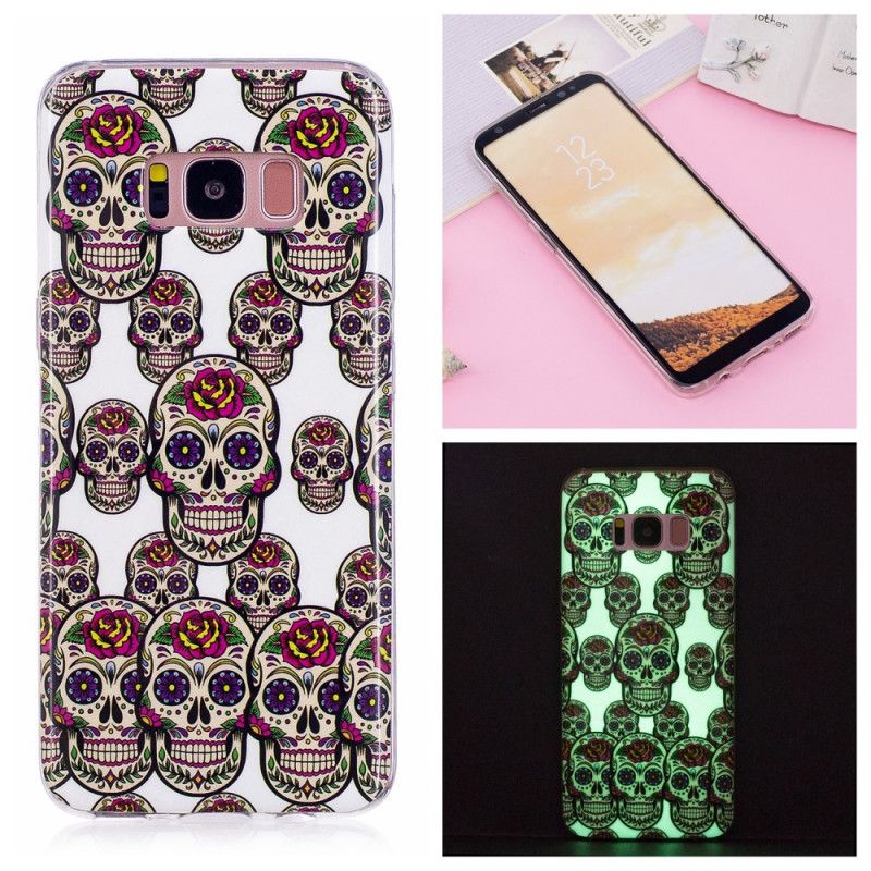 Hoesje Samsung Galaxy S8 Fluorescerende Schedels