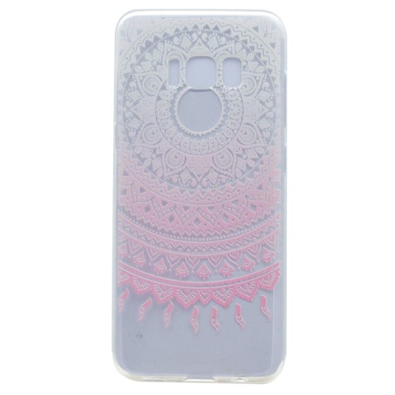 Hoesje Samsung Galaxy S8 Roze Transparante Kleurrijke Mandala