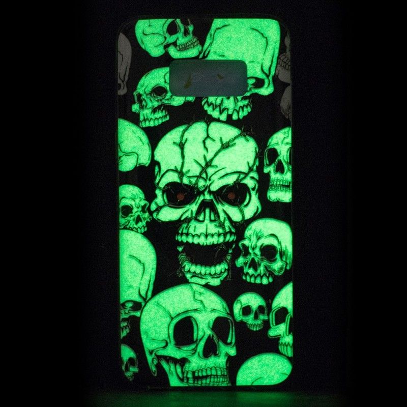 Hoesje voor Samsung Galaxy S8 Aandacht Fluorescerende Schedels