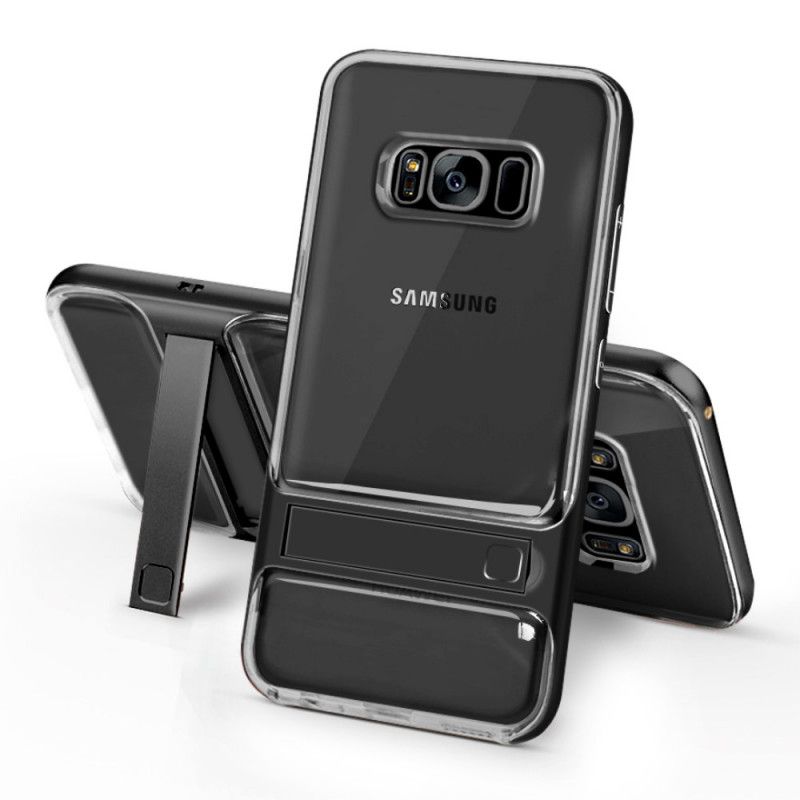 Hoesje voor Samsung Galaxy S8 Donkerblauw Zwart Elegantie Ondersteunende Tong