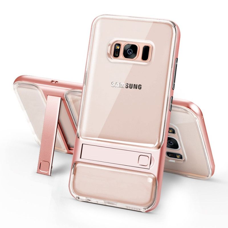 Hoesje voor Samsung Galaxy S8 Donkerblauw Zwart Elegantie Ondersteunende Tong