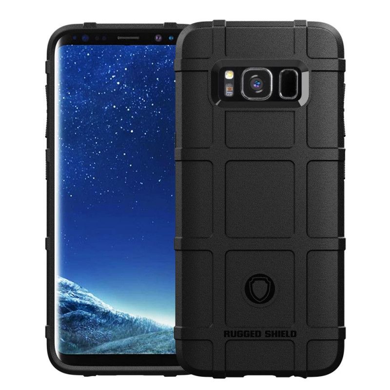 Hoesje voor Samsung Galaxy S8 Grijs Zwart Robuust Schild