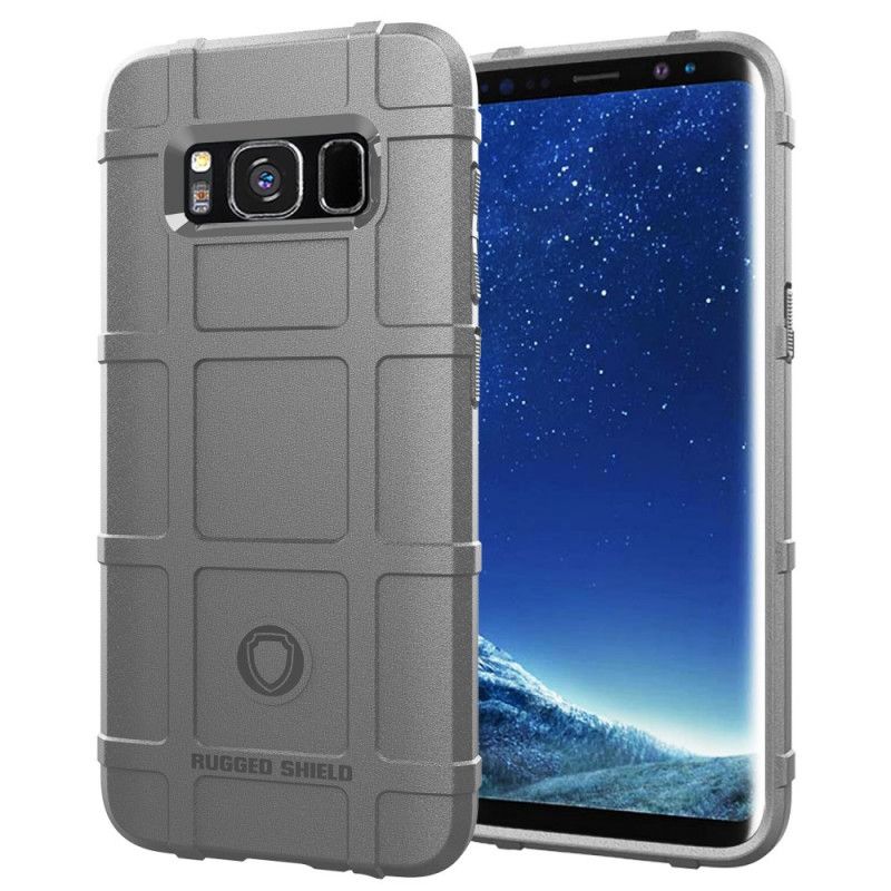 Hoesje voor Samsung Galaxy S8 Grijs Zwart Robuust Schild