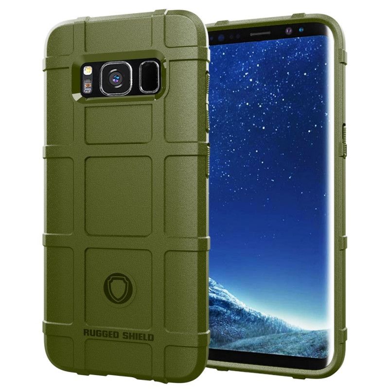 Hoesje voor Samsung Galaxy S8 Grijs Zwart Robuust Schild