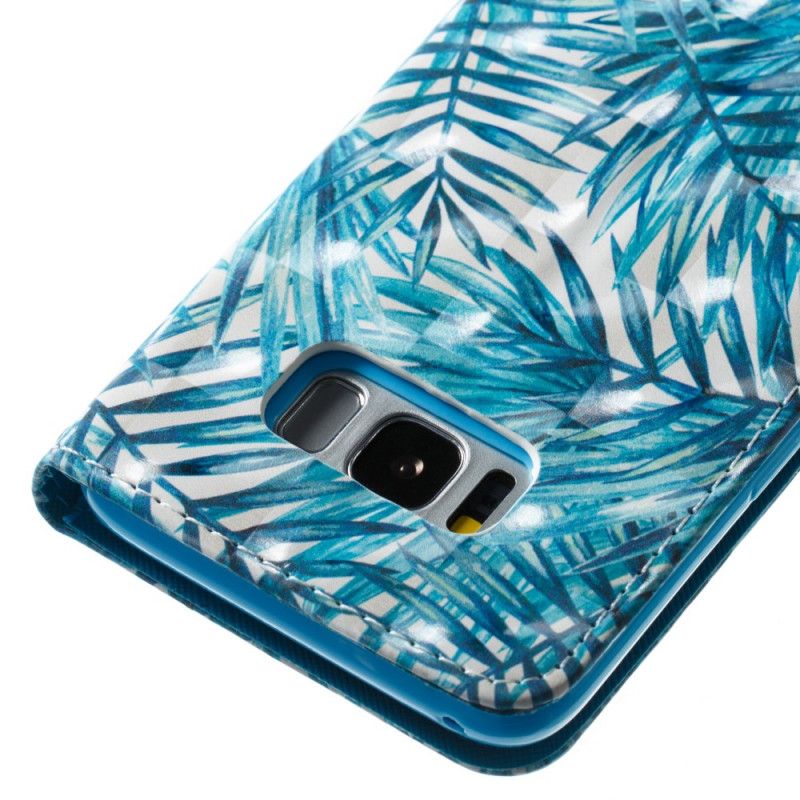 Leren Hoesje Samsung Galaxy S8 Telefoonhoesje Bladeren