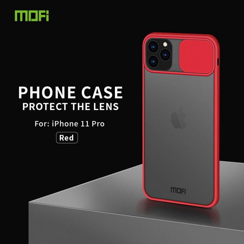 Case Hoesje iPhone 11 Pro Rood Zwart Telefoonhoesje Afdekking Van De Mofi-Fotomodule