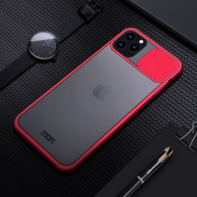 Case Hoesje iPhone 11 Pro Rood Zwart Telefoonhoesje Afdekking Van De Mofi-Fotomodule