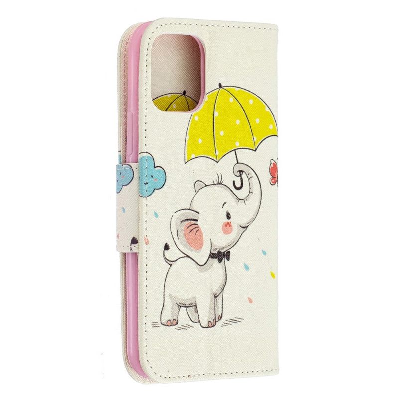 Cover Folio-hoesje iPhone 11 Pro Telefoonhoesje Babyolifant