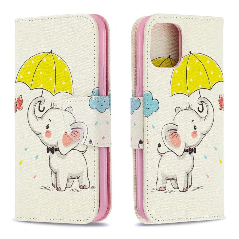 Cover Folio-hoesje iPhone 11 Pro Telefoonhoesje Babyolifant