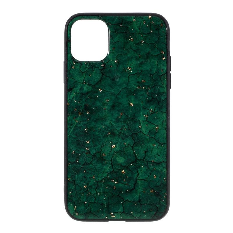 Cover Hoesje iPhone 11 Pro Paars Groen Telefoonhoesje Premium Epoxy-Effect