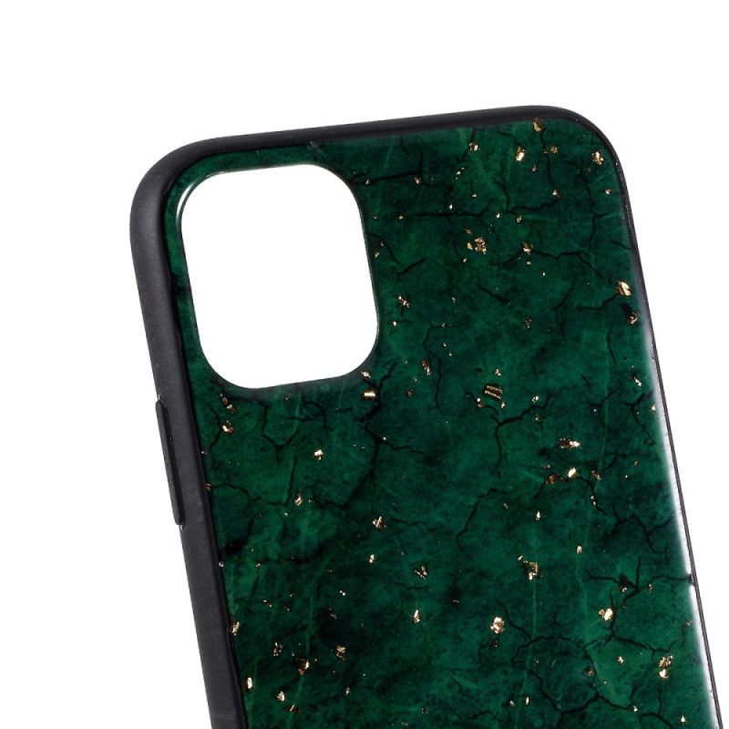 Cover Hoesje iPhone 11 Pro Paars Groen Telefoonhoesje Premium Epoxy-Effect