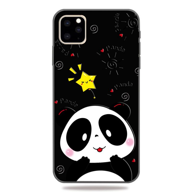 Cover Hoesje iPhone 11 Pro Telefoonhoesje Panda-Ster