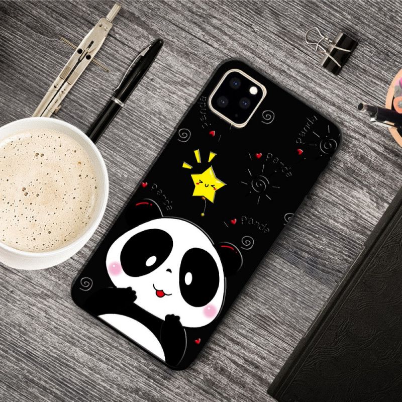 Cover Hoesje iPhone 11 Pro Telefoonhoesje Panda-Ster