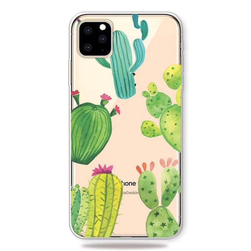 Hoesje iPhone 11 Pro Aquarel Cactus